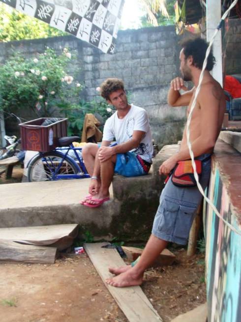 Eu e o Márcio no Palco Livre.