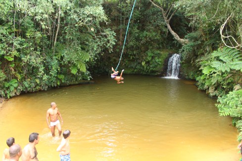 Vitor na Cachoeira da Lua