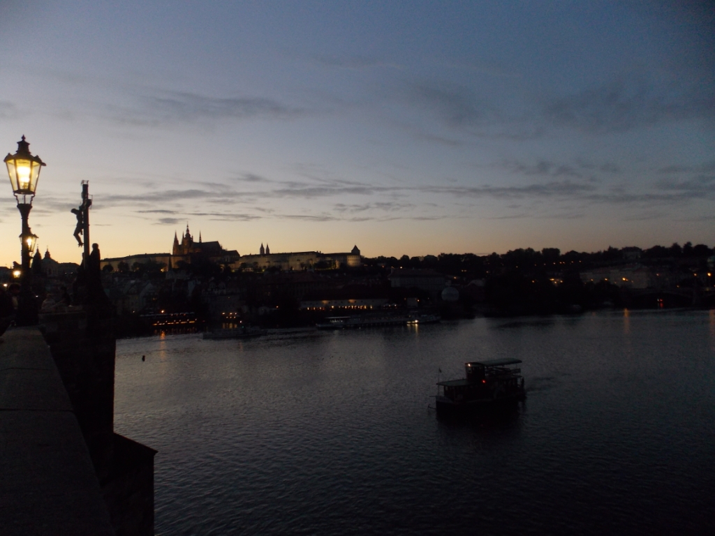 Landscape View from Charles Bridge Visão da Ponte Carlos.