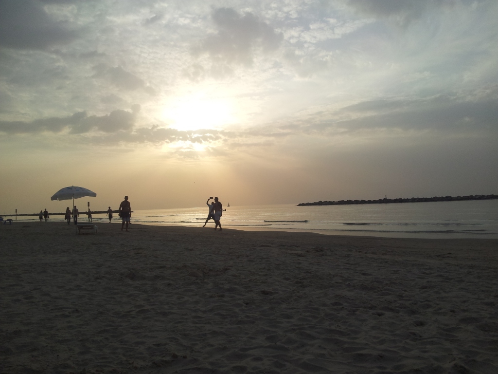 Tel Aviv Beach with Missiles