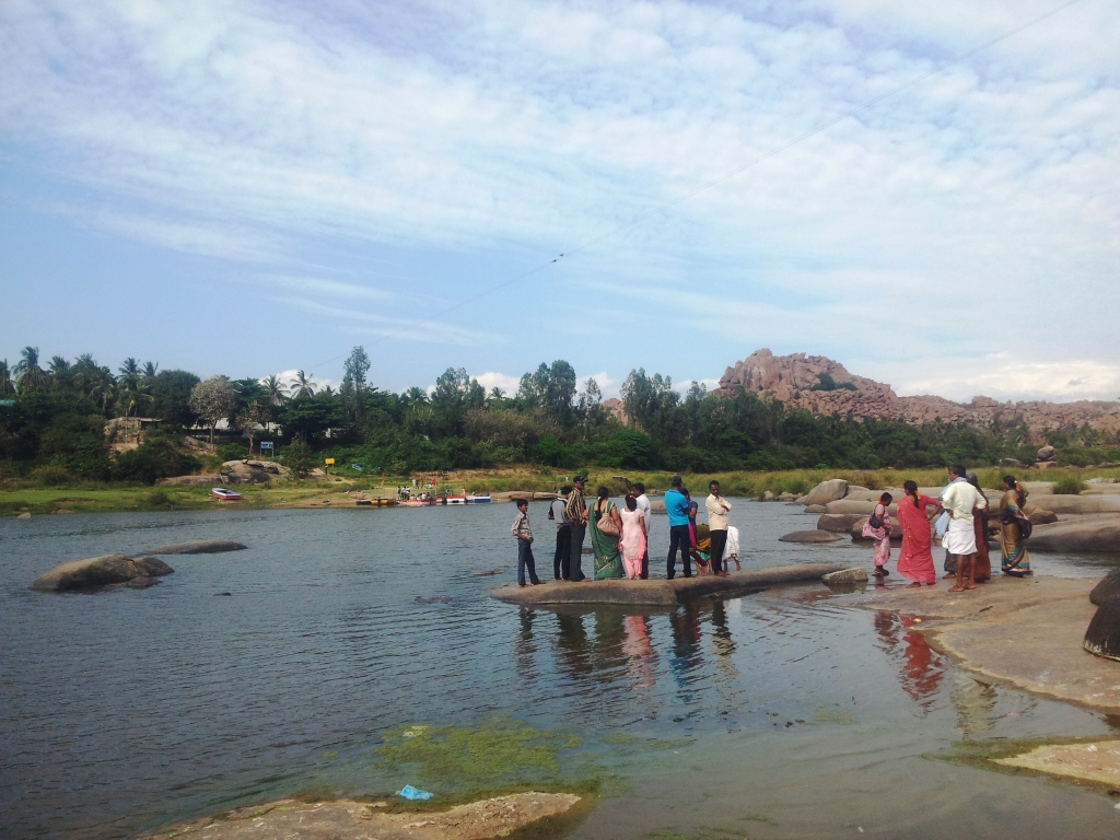 Indian family in Hampi