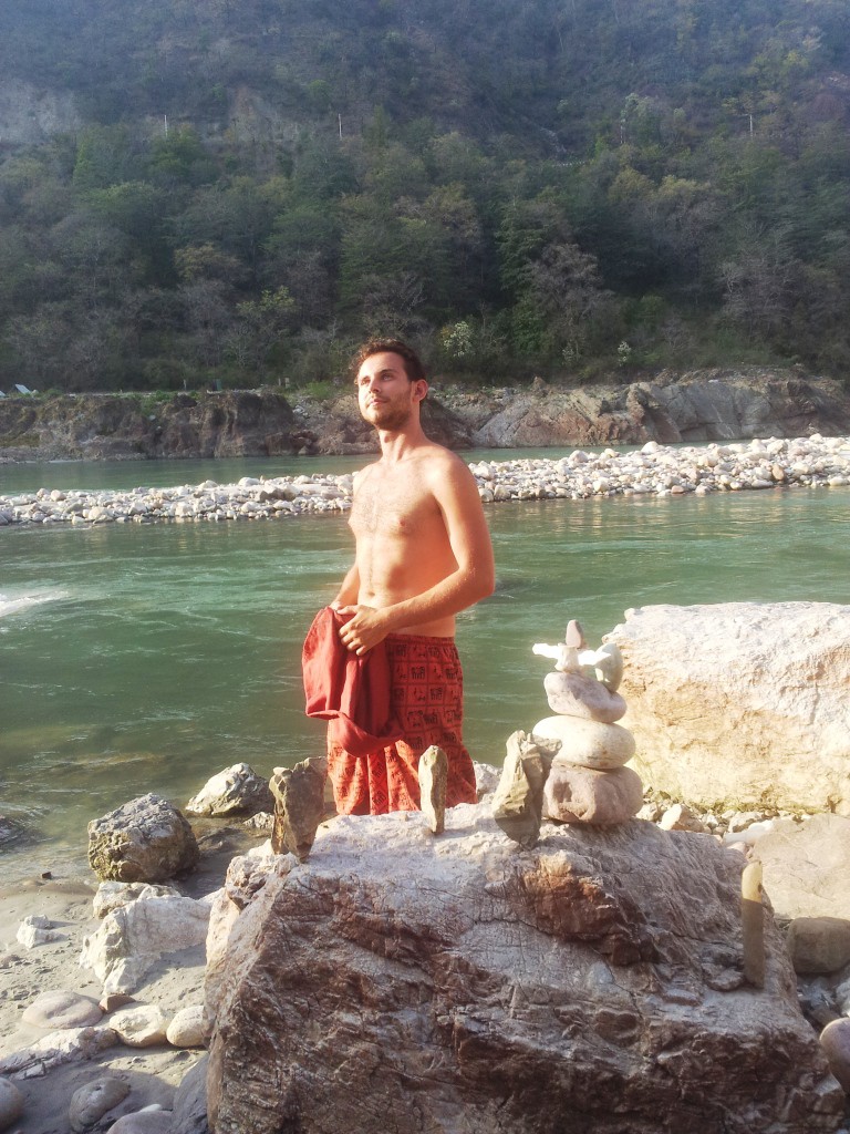 Mike, da Alemanha, contemplando.