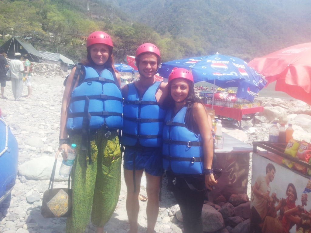 Rafting com Sabina e amiga russa.