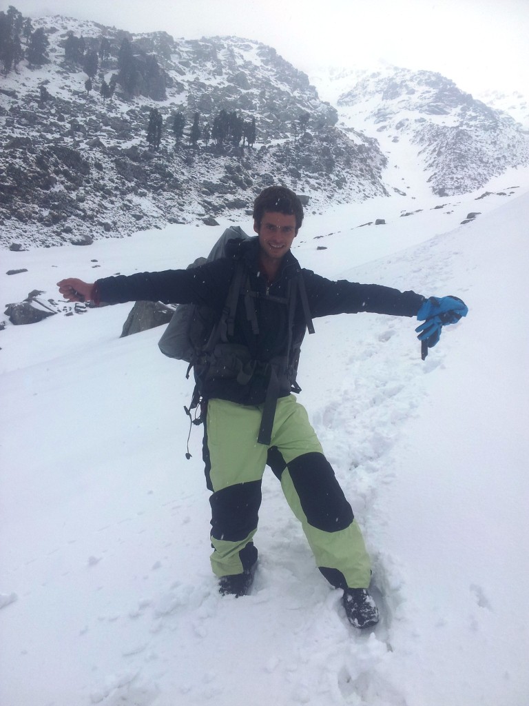 É muito bom estar na neve